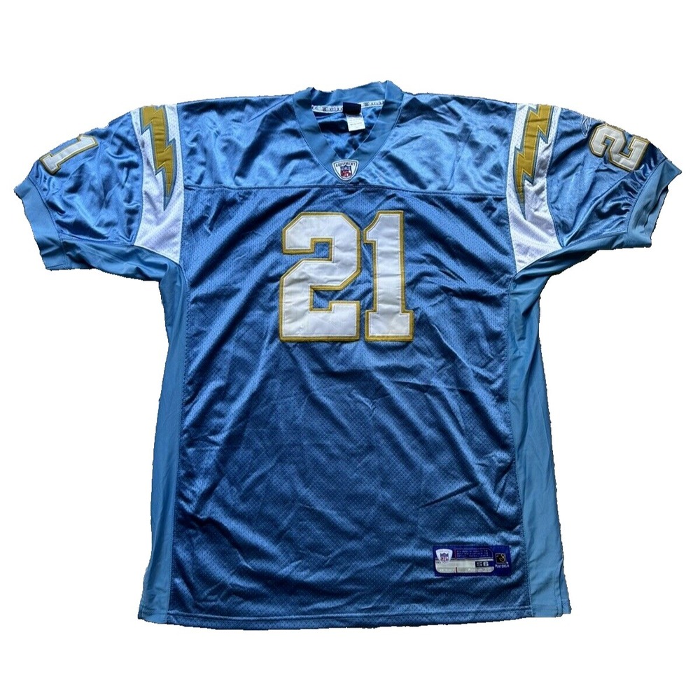 Reebok SD Chargers Mens ‎ Ladainian Tomlinson Powder Blue Jersey Sz 56 Stitched